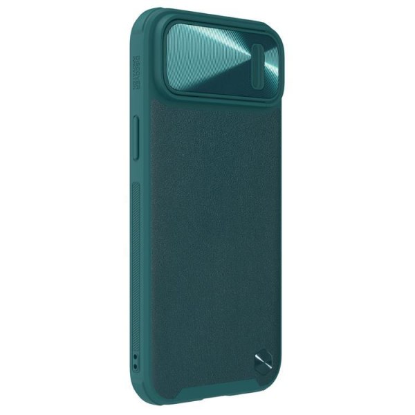 Nillkin iPhone 14 Cover CamShield Læder S - Grøn