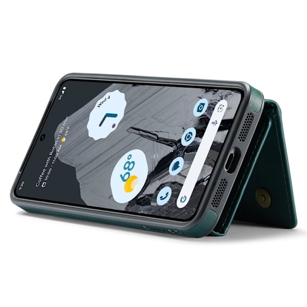 DG.MING Konstläder Plånboksfodral för Google Pixel 8 Pro - Grön