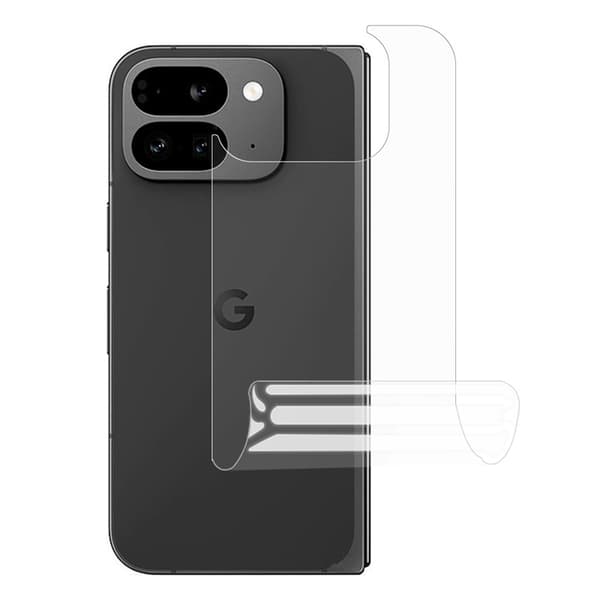 Google Pixel 9 Pro Fold Plastfilm Ryggskydd Hydrogel - Clear - Transparent Transparent