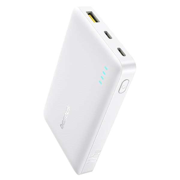 Baseus Powerbank 10000 mAh 22.5W USB-C USB-A - Vit