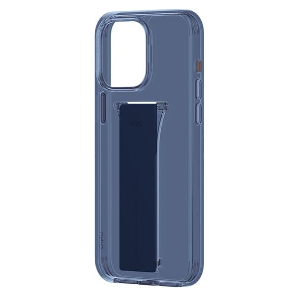 UNIQ Mobilskal till iPhone 15 Pro Heldro Mount with Stand - mörkblå