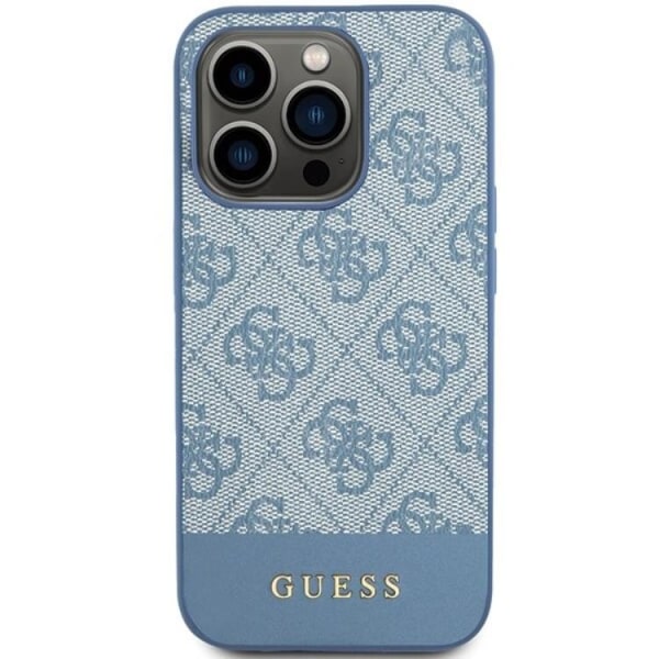 Guess iPhone 15 Pro Max -puhelinkuori 4G Stripe -kokoelma - sininen