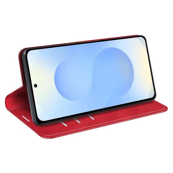 Plånboksfodral för Samsung Galaxy S26 Plus Konstläder - Röd