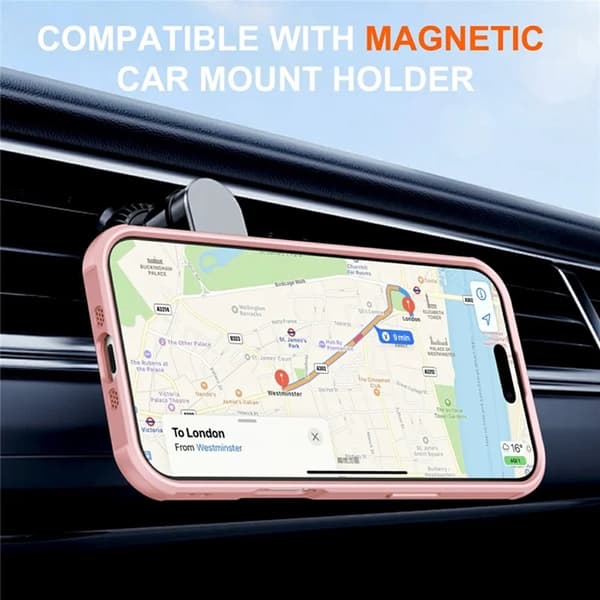 Mobilskal till iPhone Air MagSafe Kickstand TPU + PC - Rosa Rosa