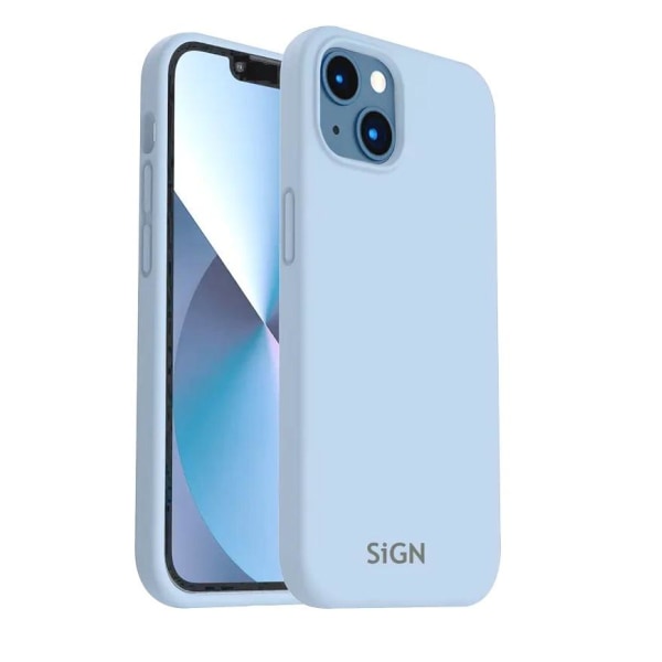 SiGN iPhone 14 Plus Skal Liquid Silicone - Safir blå