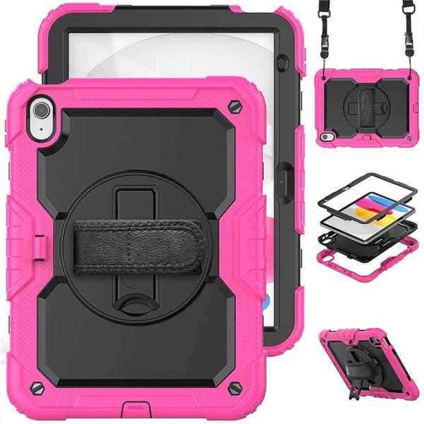 iPad 10.9" (2022)/iPad 11" (2025) Mobilskal Drop-Proof - Rosa Rosa
