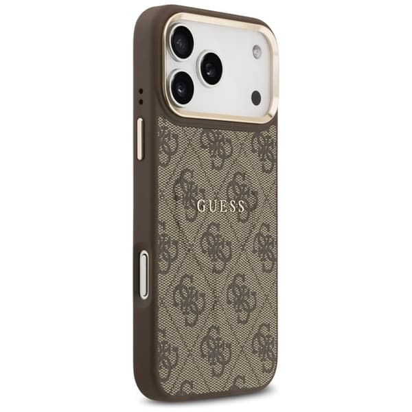 Guess Mobilskal till iPhone 17 Pro Max MagSafe 4G PU Classic Logo - Brun Brun