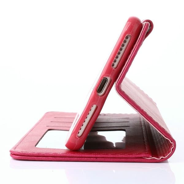 LC.IMEEKE Plånboksfodral Folio Konstläder - iPhone SE (2020)/8/7 - Rosa