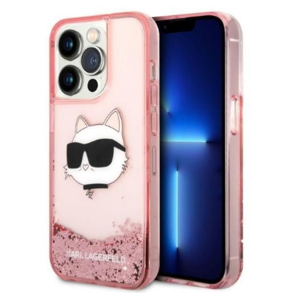 Karl Lagerfeld iPhone 14 Pro Max Kuori Glitter Choupette Head - R