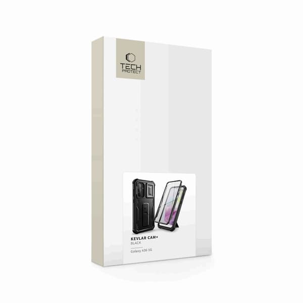 Tech- Protect Mobilskal till Galaxy A36 5G Kevlar Cam Plus - Svart
