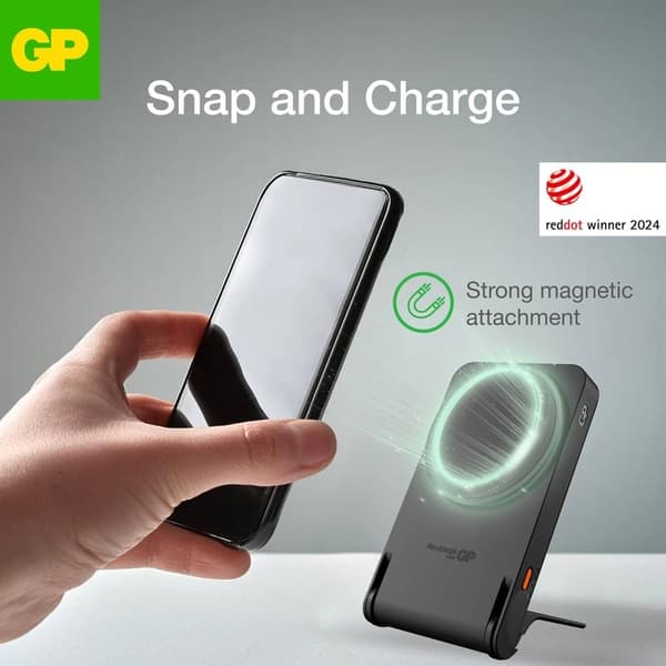 GP Powerbank GP Magnetic Safe 2-In-1 Trådlös 5000mAh