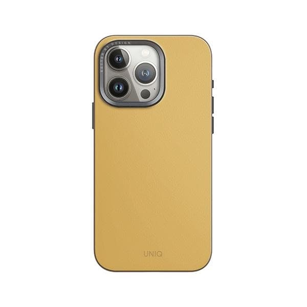 UNIQ Telefontaske til iPhone 15 Pro Max MagSafe Lyden DS - Gul-Grå
