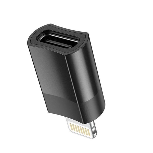 Hoco UA17 USB-C-sovitin Lightningiin - musta