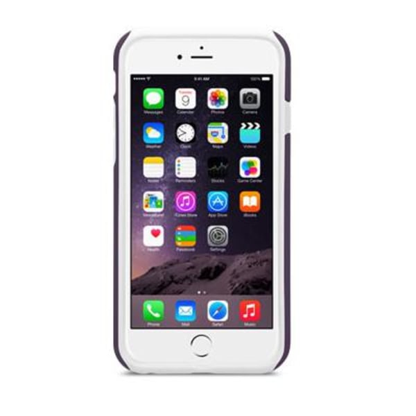 Melkco Kubalt Combo Skal till Apple iPhone 6 / 6S  (Lila - Vit) + Skärmskydd White