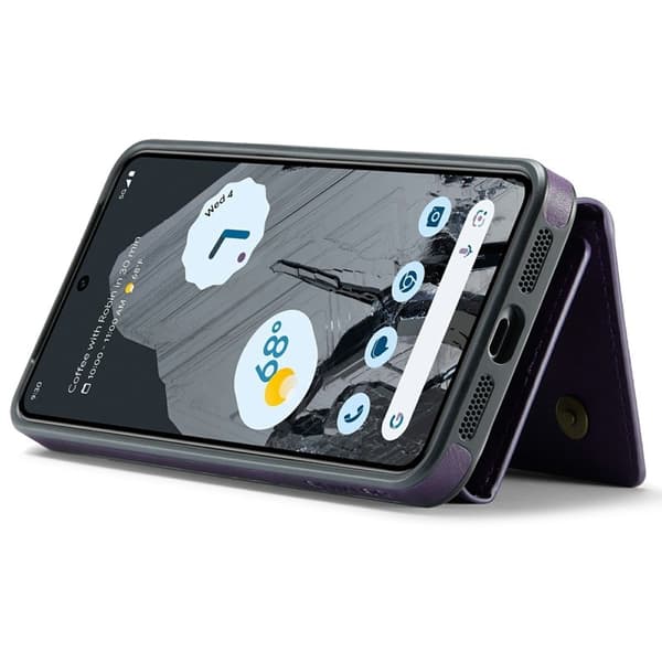DG.MING M6 Series Konstläder Plånboksfodral för Google Pixel 8 Pro - Lila