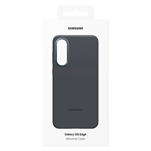 Telefontaske til Samsung Galaxy S25 Edge Silikone - Sort Svart