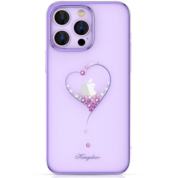 Kingxbar iPhone 14 Pro Cover Wish - Lilla Crystals