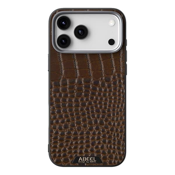 ABEEL Mobilskal till iPhone 17 Pro Max MagSafe Äkta Läder Brun