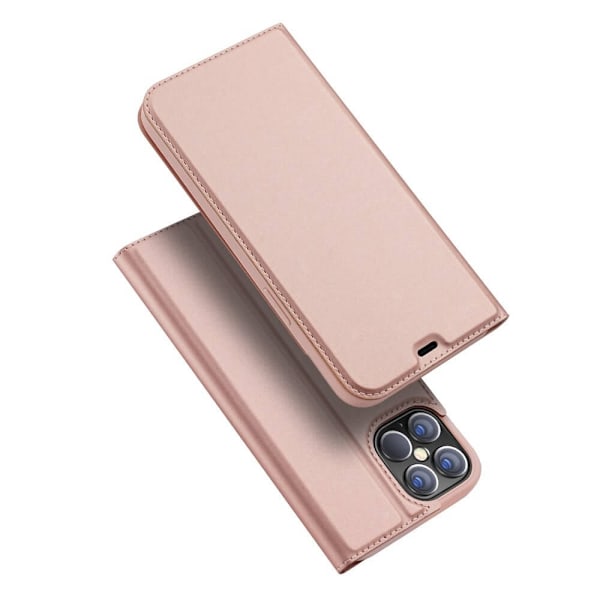 DUX DUCIS Skin Series Plånboksfodral iPhone 12 Pro Max Rosa Rosa