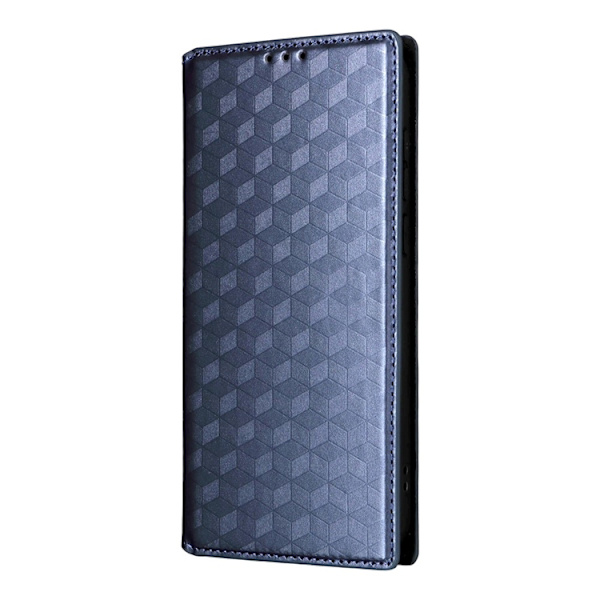 OnePlus 15 Plånboksfodral Rhombus Imprinted Konstläder - Blå Blå