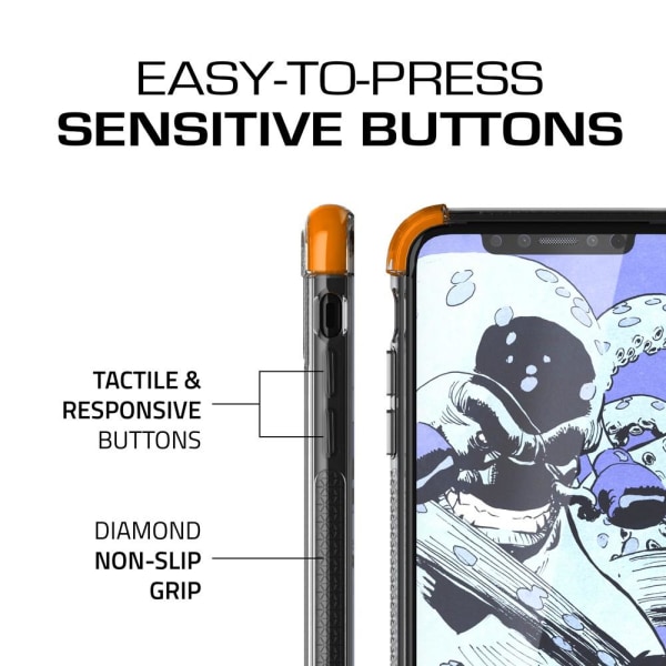 Ghostek Covert 2 -kotelo Apple iPhone XS / X -puhelimelle - oranssi