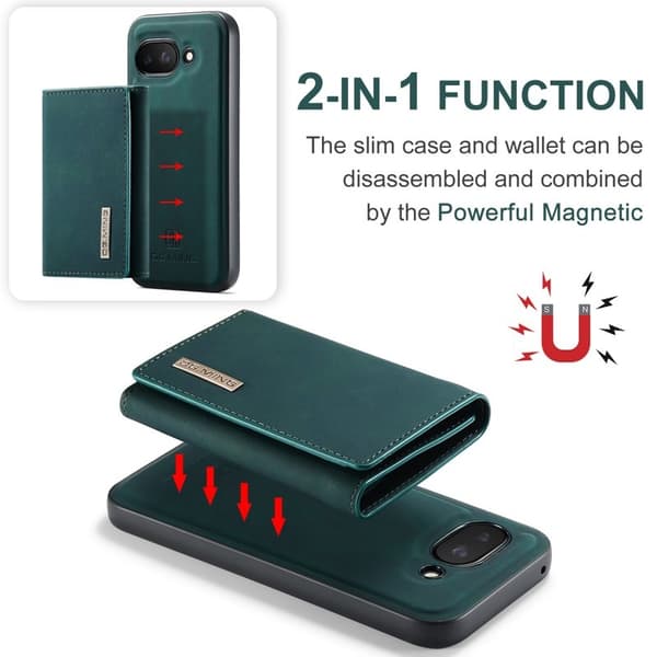 DG.MING M1 Series Mobilskal till Google Pixel 9a Kickstand PU Grön