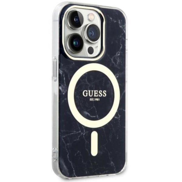 Guess iPhone 14 Pro Max Mobilcover MagSafe Marble - Sort