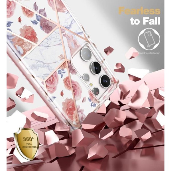 Tech-Protect Galaxy S23 Ultra Velar Marble - Rosa