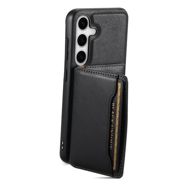 DENIOR Samsung Galaxy S24 Plus Plånboksfodral Magnetisk Skyddsväska - Svart