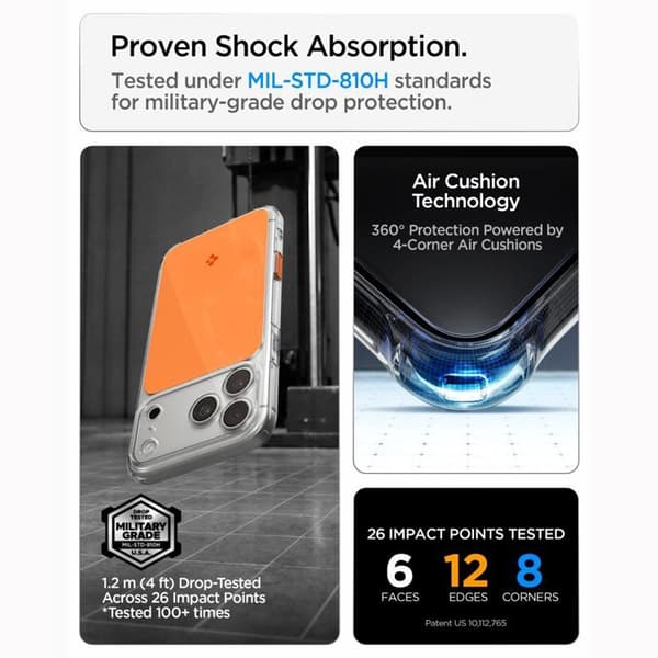Spigen Mobilskal För iPhone 18 Pro/17 Pro Magsafe Ultra Hybrid T