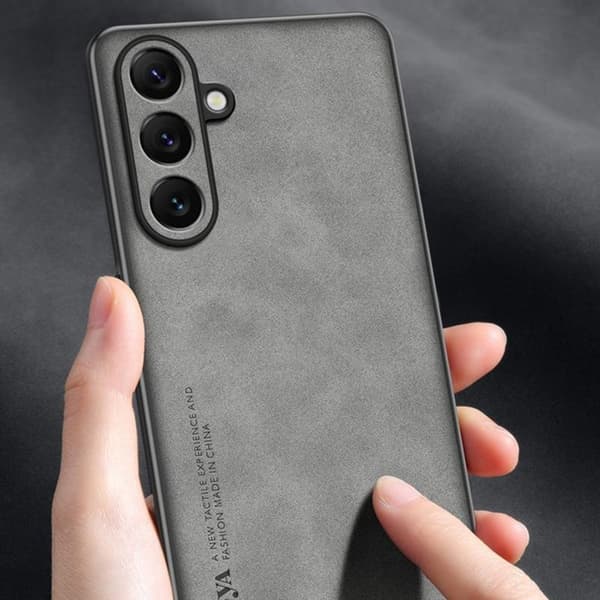 Mobilskal för Samsung Galaxy S26 Plus Konstläder TPU - Brun