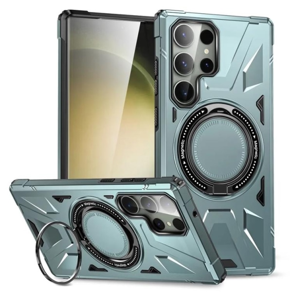 Galaxy S24 Ultra Mobile Case Magsafe Kickstand - vihreä