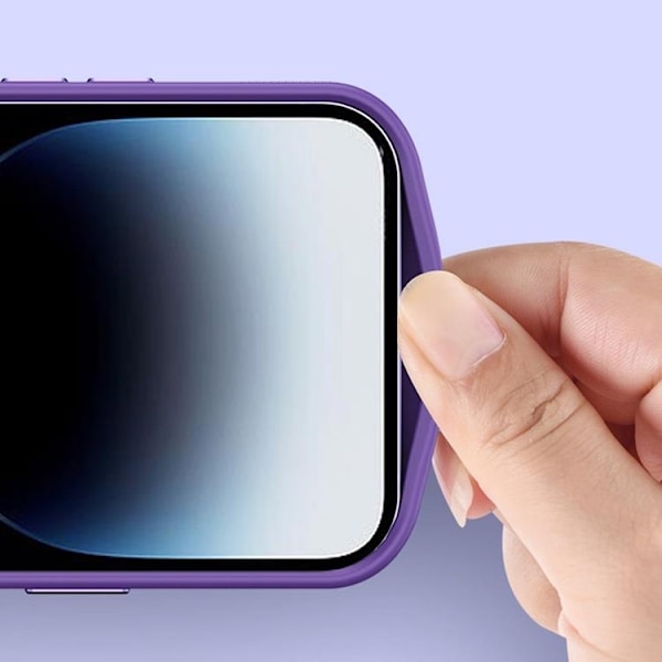 iPhone 14 Pro Skal med Kameraram i Metall - Svart Svart