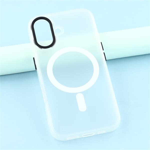 Mobilskal till iPhone 17 MagSafe Skin Touch - Transparent Vit Vit