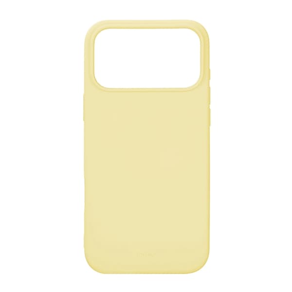 ONSALA Mobilskal till iPhone 17 Pro Max med Silikonkänsla - Citron Gul