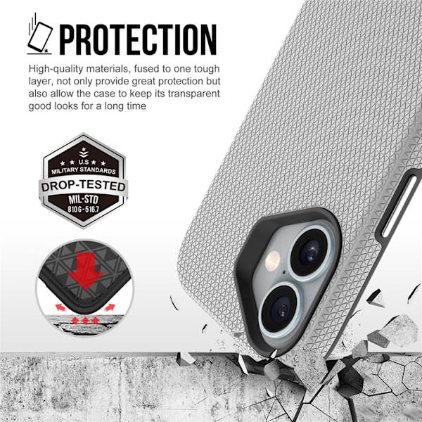 Mobilskal till iPhone 17 MagSafe Protective TPU+PC - Silver Silver