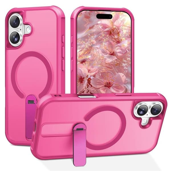 Mobilskal till iPhone 17 MagSafe Kickstand - Rosa Rosa