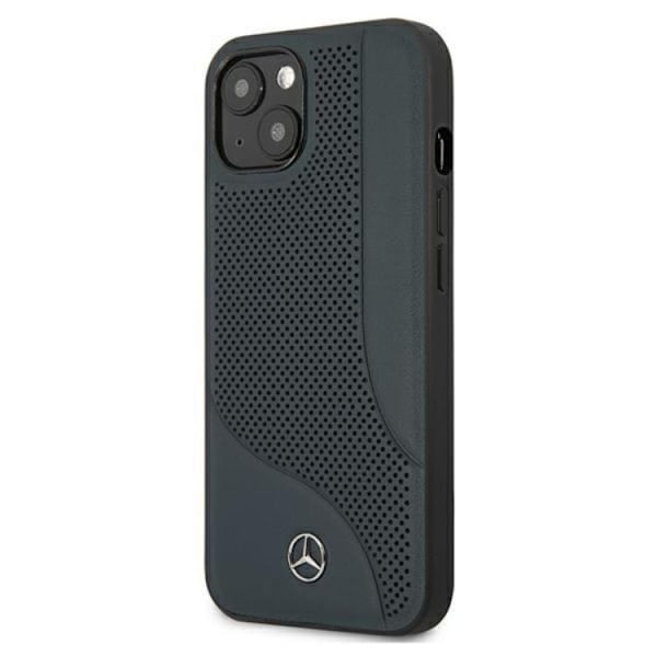 Mercedes iPhone 13 Mini Skal Läder - Marinblå