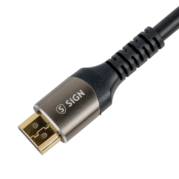 Premium HDMI 2.1 Kabel 8K, 1m - Svart Svart