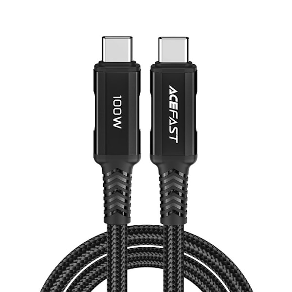 Acefast USB-C till USB-C kabel 100W 2m - Svart Svart