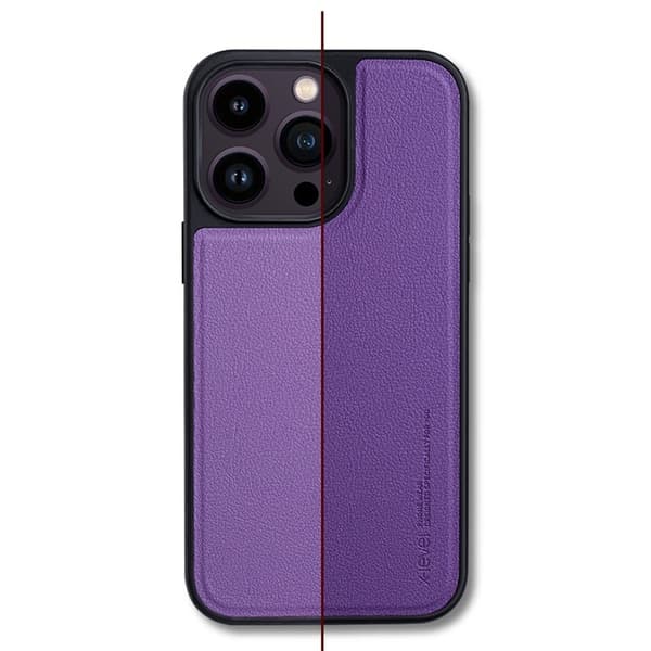 X-LEVEL Mobilskal till iPhone 15 Pro Max MagSafe PU+TPU Svart