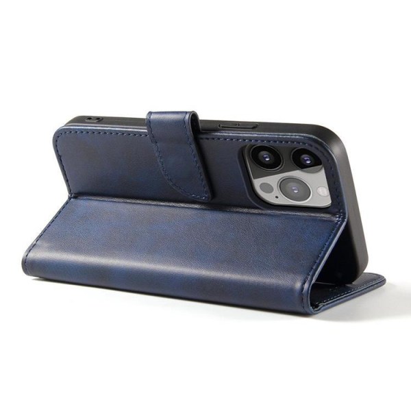 Magnet Elegant Kickstand Etui iPhone 13 Pro - Blå Blue