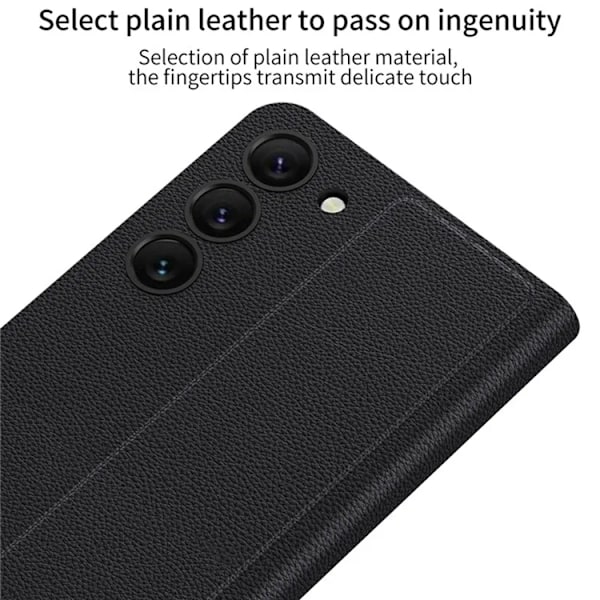 GKK Galaxy S23 Mobilfodral Magnetic PU-Läder - Svart Svart