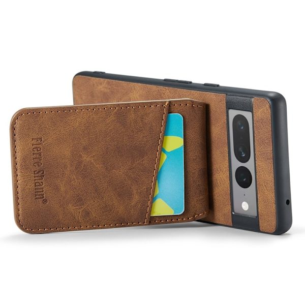 FIERRE SHANN Google Pixel 8 Pro Fodral PU+TPU - Brun