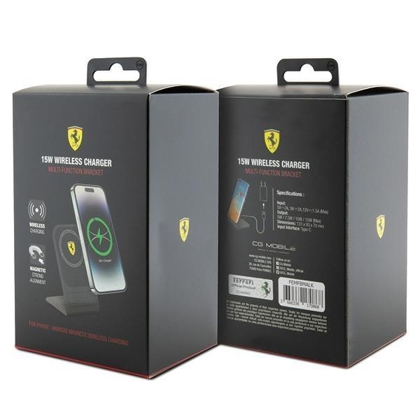 Ferrari Magsafe Induktiv Bordsladdare 2023 Collection - Svart Svart