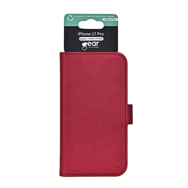 GEAR iPhone 17 Pro Plånboksfodral MagSafe 3 Kortfack Svart
