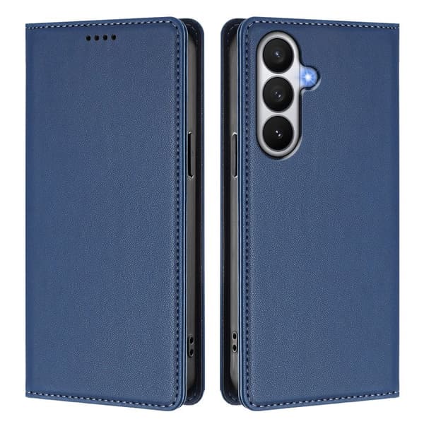 Plånboksfodral för Samsung Galaxy S26 Konstläder RFID - Mörkblå