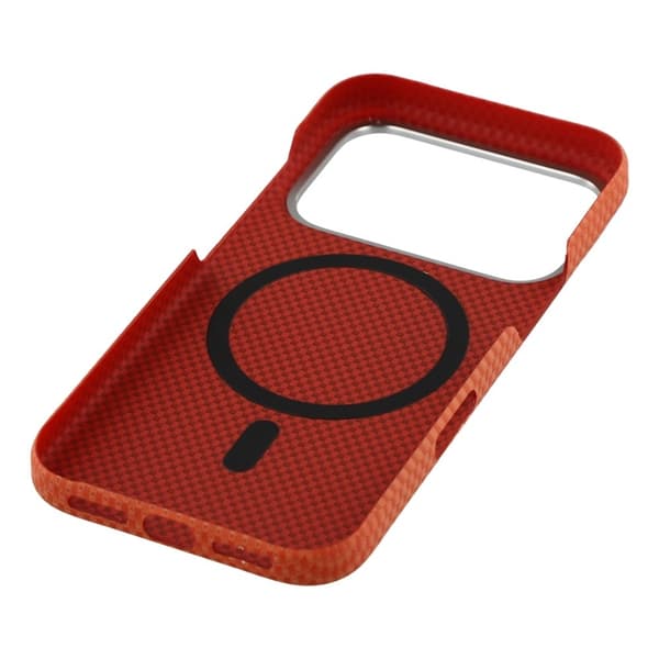Mobilskal till iPhone 17 Pro MagSafe Carbon Fiber Orange