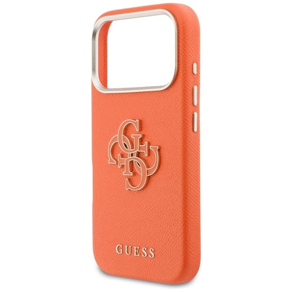 Guess Mobilskal iPhone 17 Pro FW Resin Logo - Orange Orange
