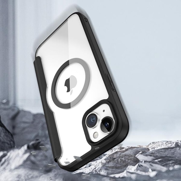 Dux Ducis iPhone 15 Plånboksfodral Magsfae Skin X Pro - Svart Svart